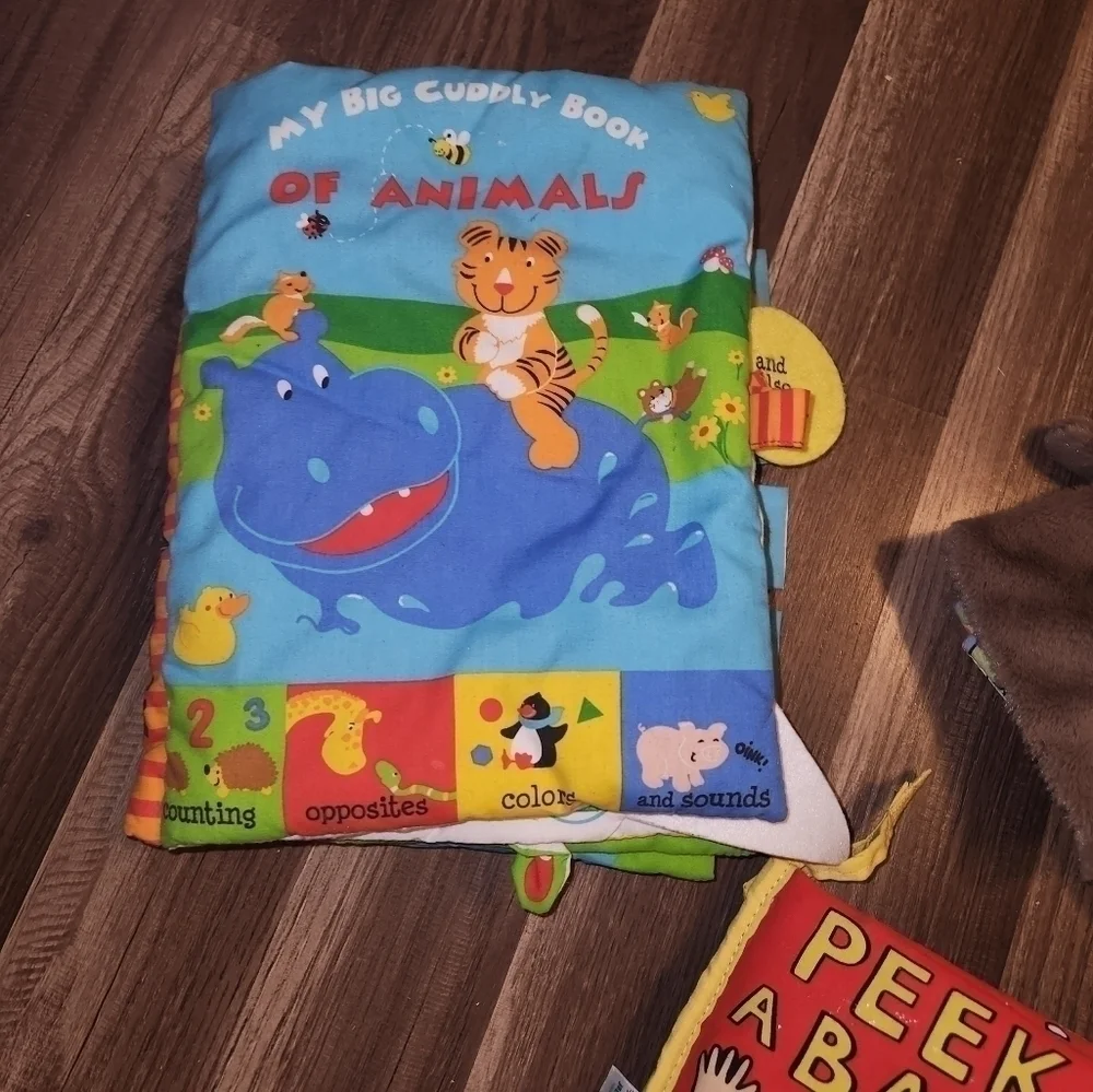 SOFT Baby Books, (3) Including 1 Jelly Cat. Perfect Infant Gift.